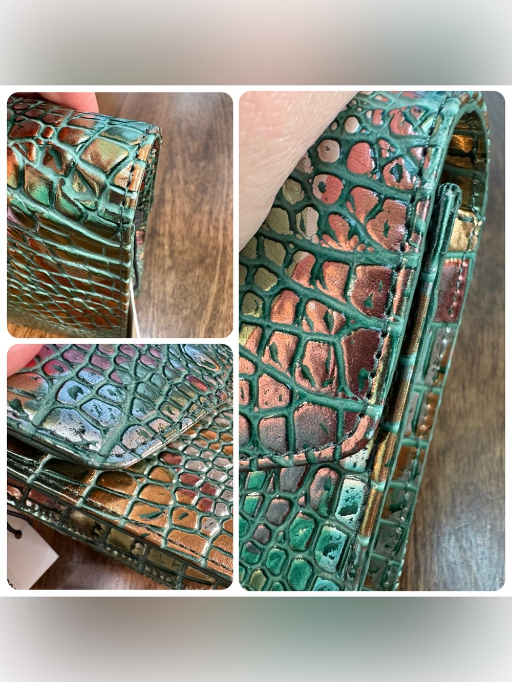 Brahmin EUC Wendy- Soulful - Multi Color Metallic - EXCLUSIVE - Crossbody/Clutch - Picture 10 of 17